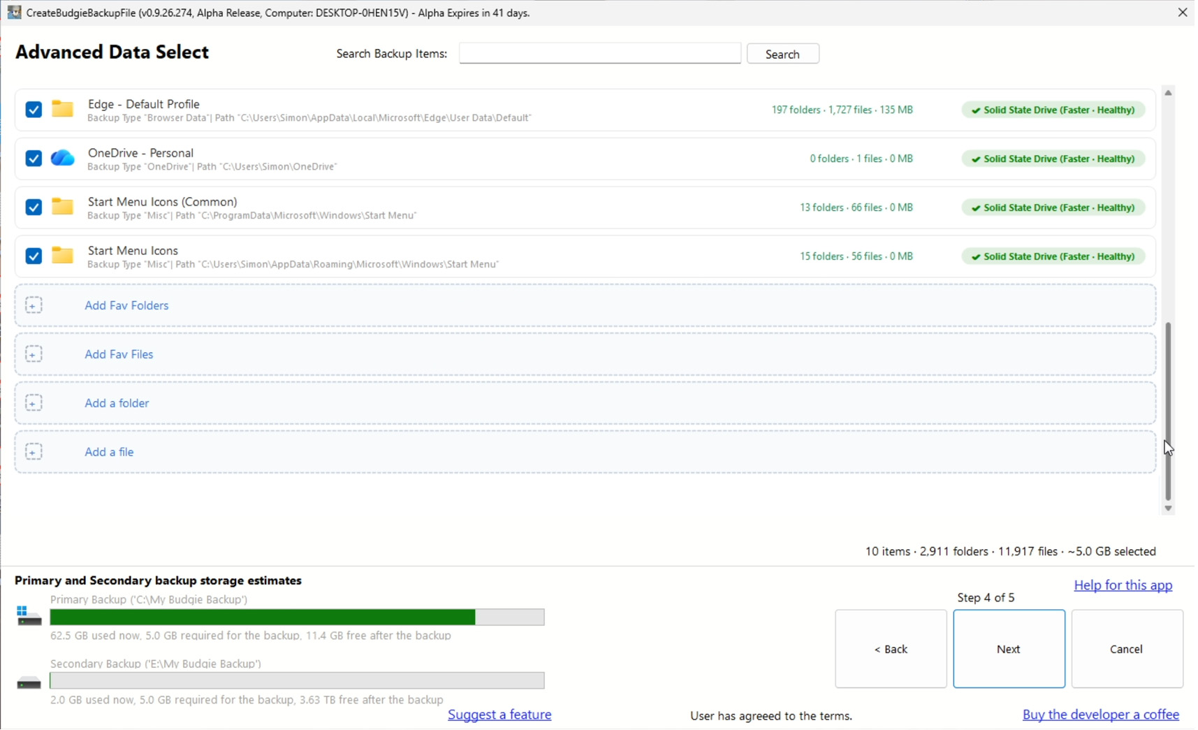Advanced Backup 2